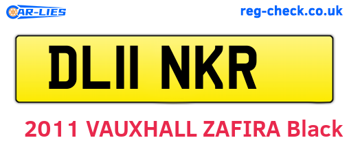DL11NKR are the vehicle registration plates.