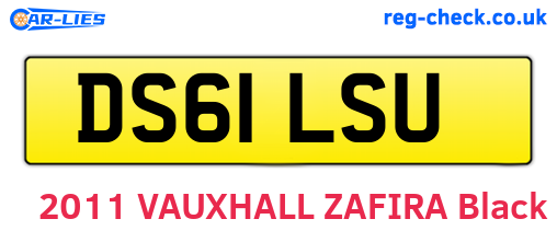 DS61LSU are the vehicle registration plates.