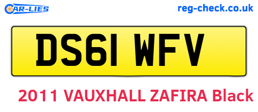 DS61WFV are the vehicle registration plates.