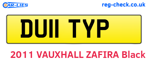DU11TYP are the vehicle registration plates.
