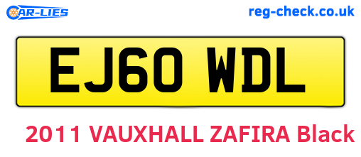 EJ60WDL are the vehicle registration plates.
