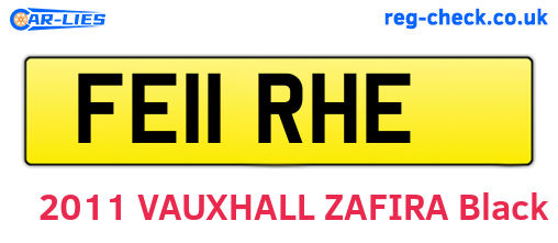 FE11RHE are the vehicle registration plates.