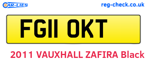 FG11OKT are the vehicle registration plates.