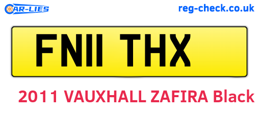 FN11THX are the vehicle registration plates.