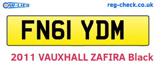 FN61YDM are the vehicle registration plates.