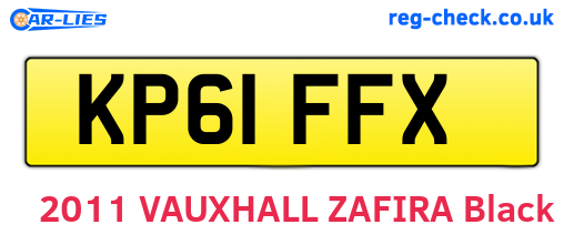 KP61FFX are the vehicle registration plates.