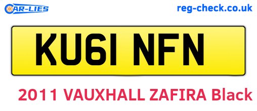 KU61NFN are the vehicle registration plates.