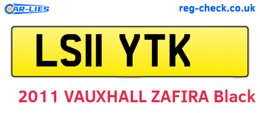 LS11YTK are the vehicle registration plates.