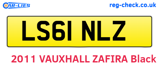 LS61NLZ are the vehicle registration plates.