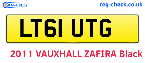 LT61UTG are the vehicle registration plates.