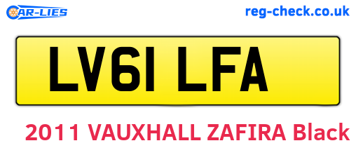 LV61LFA are the vehicle registration plates.