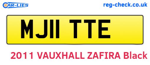 MJ11TTE are the vehicle registration plates.