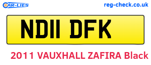 ND11DFK are the vehicle registration plates.