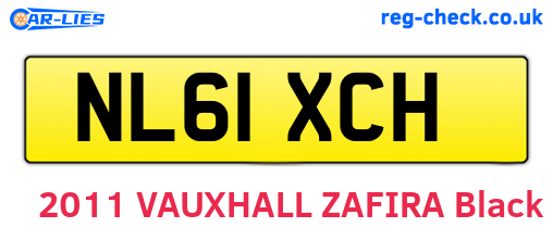 NL61XCH are the vehicle registration plates.
