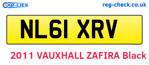 NL61XRV are the vehicle registration plates.