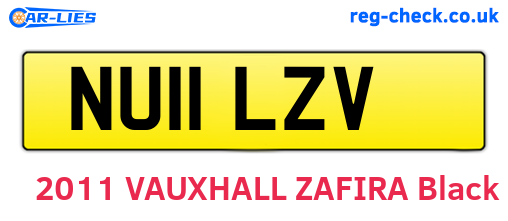 NU11LZV are the vehicle registration plates.