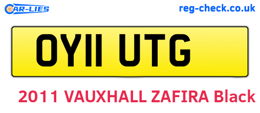 OY11UTG are the vehicle registration plates.