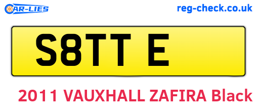 S8TTE are the vehicle registration plates.