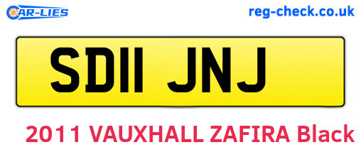 SD11JNJ are the vehicle registration plates.