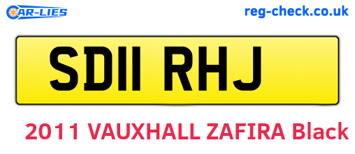 SD11RHJ are the vehicle registration plates.