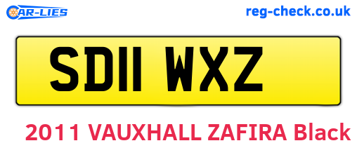 SD11WXZ are the vehicle registration plates.