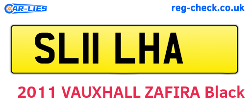 SL11LHA are the vehicle registration plates.