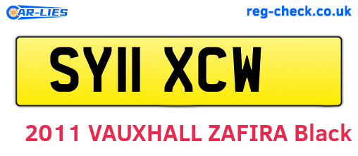 SY11XCW are the vehicle registration plates.