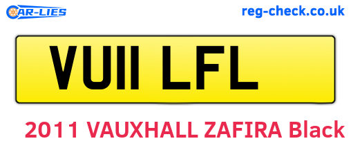 VU11LFL are the vehicle registration plates.