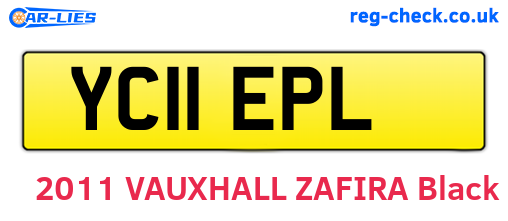 YC11EPL are the vehicle registration plates.