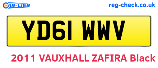 YD61WWV are the vehicle registration plates.