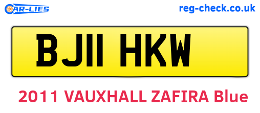 BJ11HKW are the vehicle registration plates.