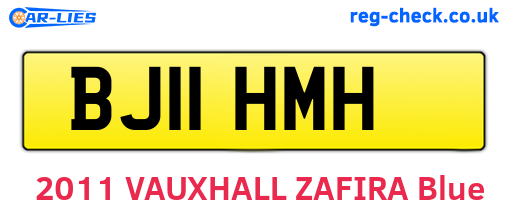 BJ11HMH are the vehicle registration plates.