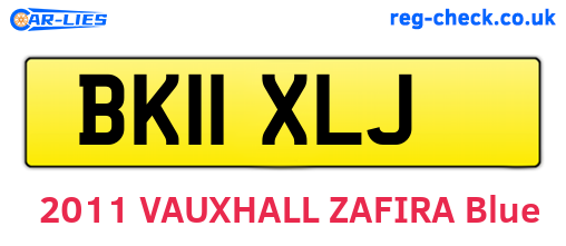 BK11XLJ are the vehicle registration plates.