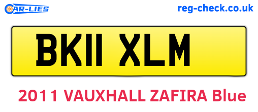 BK11XLM are the vehicle registration plates.