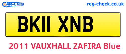 BK11XNB are the vehicle registration plates.