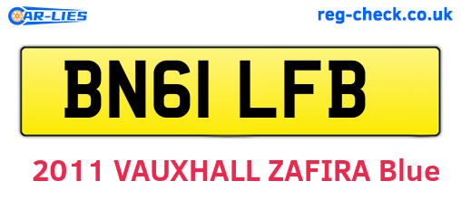 BN61LFB are the vehicle registration plates.