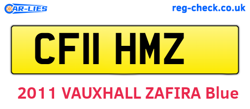 CF11HMZ are the vehicle registration plates.
