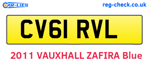 CV61RVL are the vehicle registration plates.