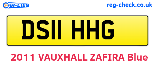 DS11HHG are the vehicle registration plates.