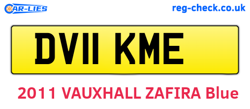 DV11KME are the vehicle registration plates.
