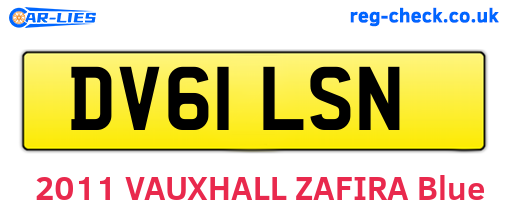 DV61LSN are the vehicle registration plates.