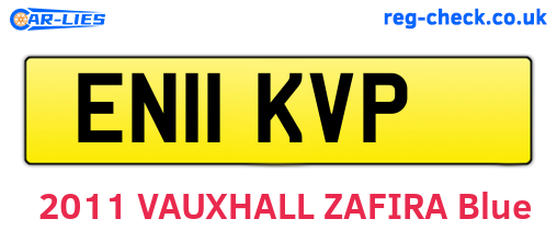 EN11KVP are the vehicle registration plates.