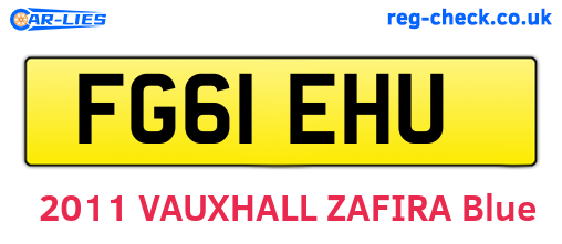 FG61EHU are the vehicle registration plates.