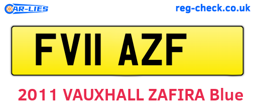 FV11AZF are the vehicle registration plates.