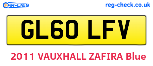 GL60LFV are the vehicle registration plates.