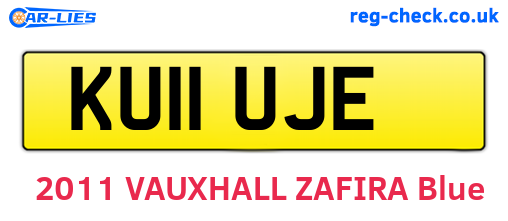 KU11UJE are the vehicle registration plates.