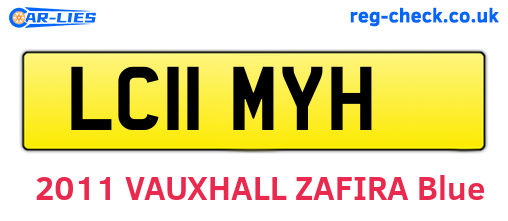 LC11MYH are the vehicle registration plates.