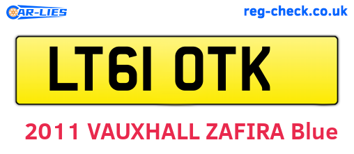 LT61OTK are the vehicle registration plates.