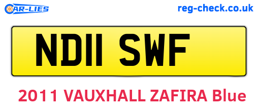 ND11SWF are the vehicle registration plates.