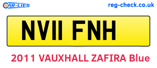 NV11FNH are the vehicle registration plates.